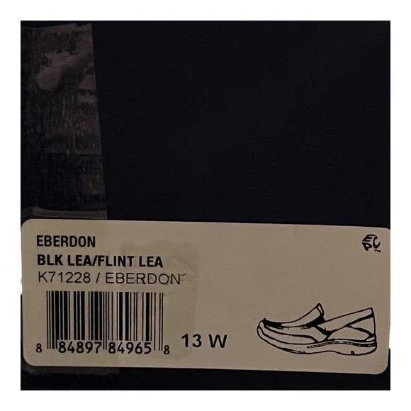 Rockport Eberdon Black Leather Slip On Loafer Shoes Men 13W - Picture 10 of 11